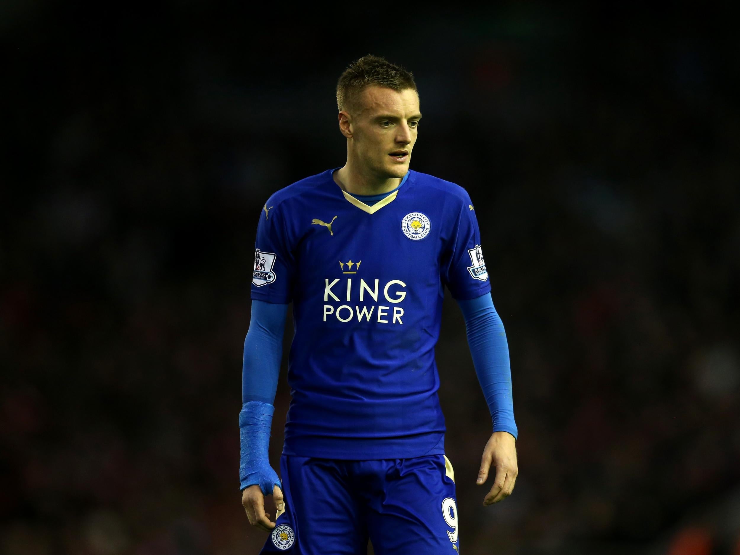 Jamie Vardy is the Premier League's leading goalscorer with 16 to his name