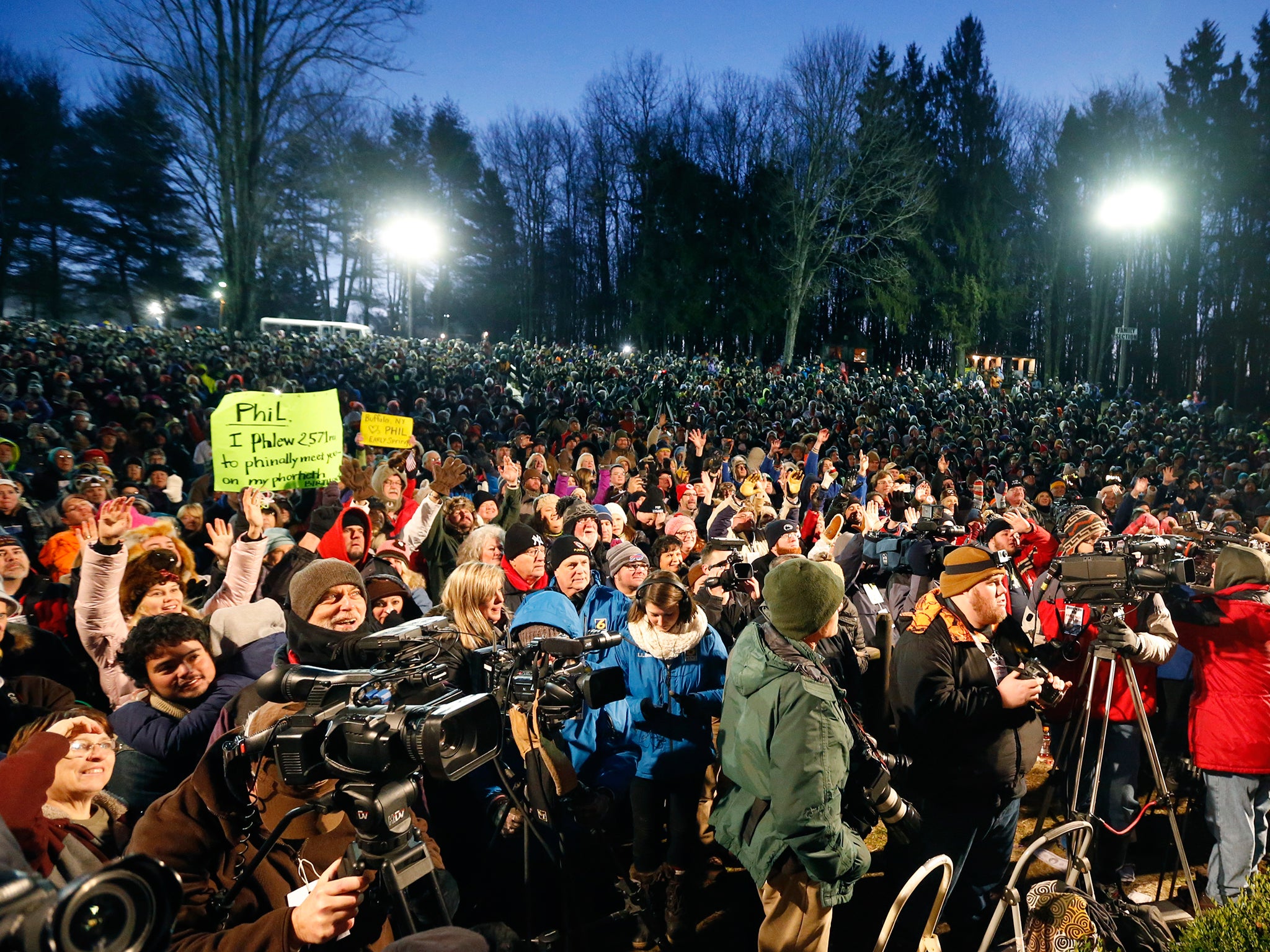 Not everyone in Punxsutawney buys into the event but it attracts huge crowds