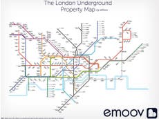 London Underground property map reveals gaps in prices 