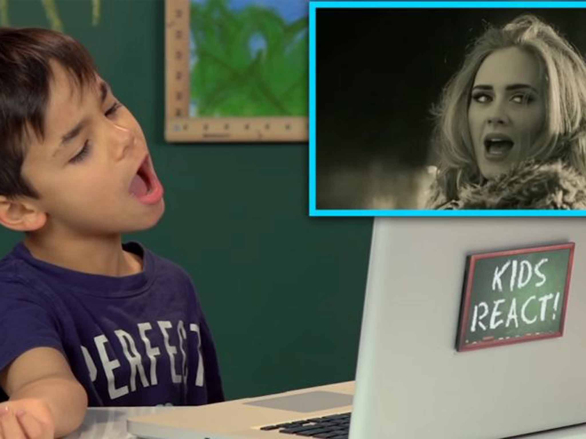 Hello: a clip from the Kids React series shows one child’s take on Adele's hit song