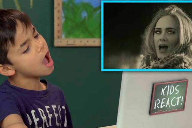 Hello: a clip from the Kids React series shows one child’s take on Adele's hit song
