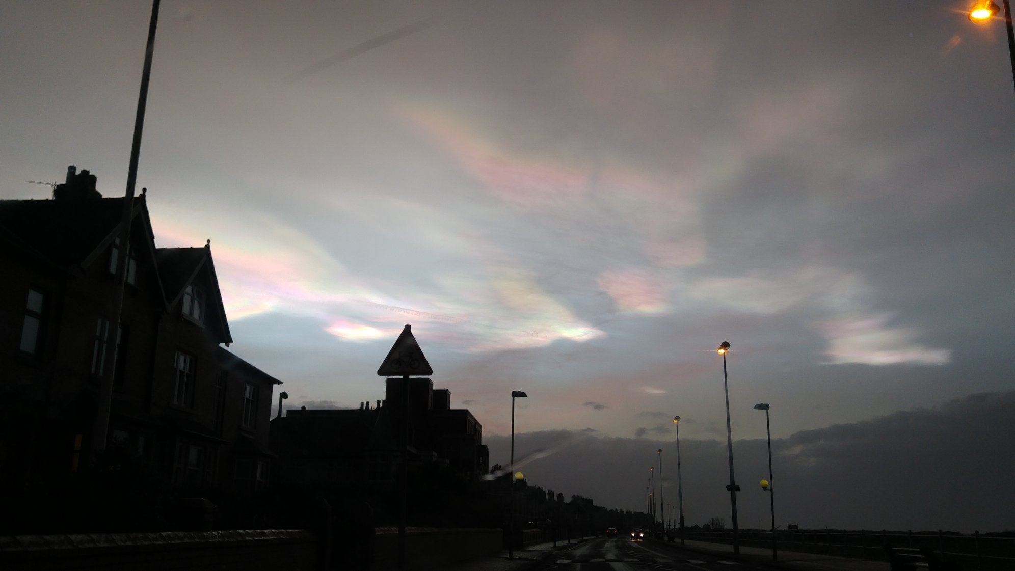 Photographer Dawn Douglas snapped a picture of the unusual clouds over Fleetwood in Lancashire (Pic: Dawn Douglas)