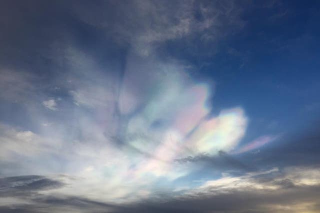 Nathan Wilson managed to capture the rare phenomenon on camera from Norwich airport's air traffic control tower