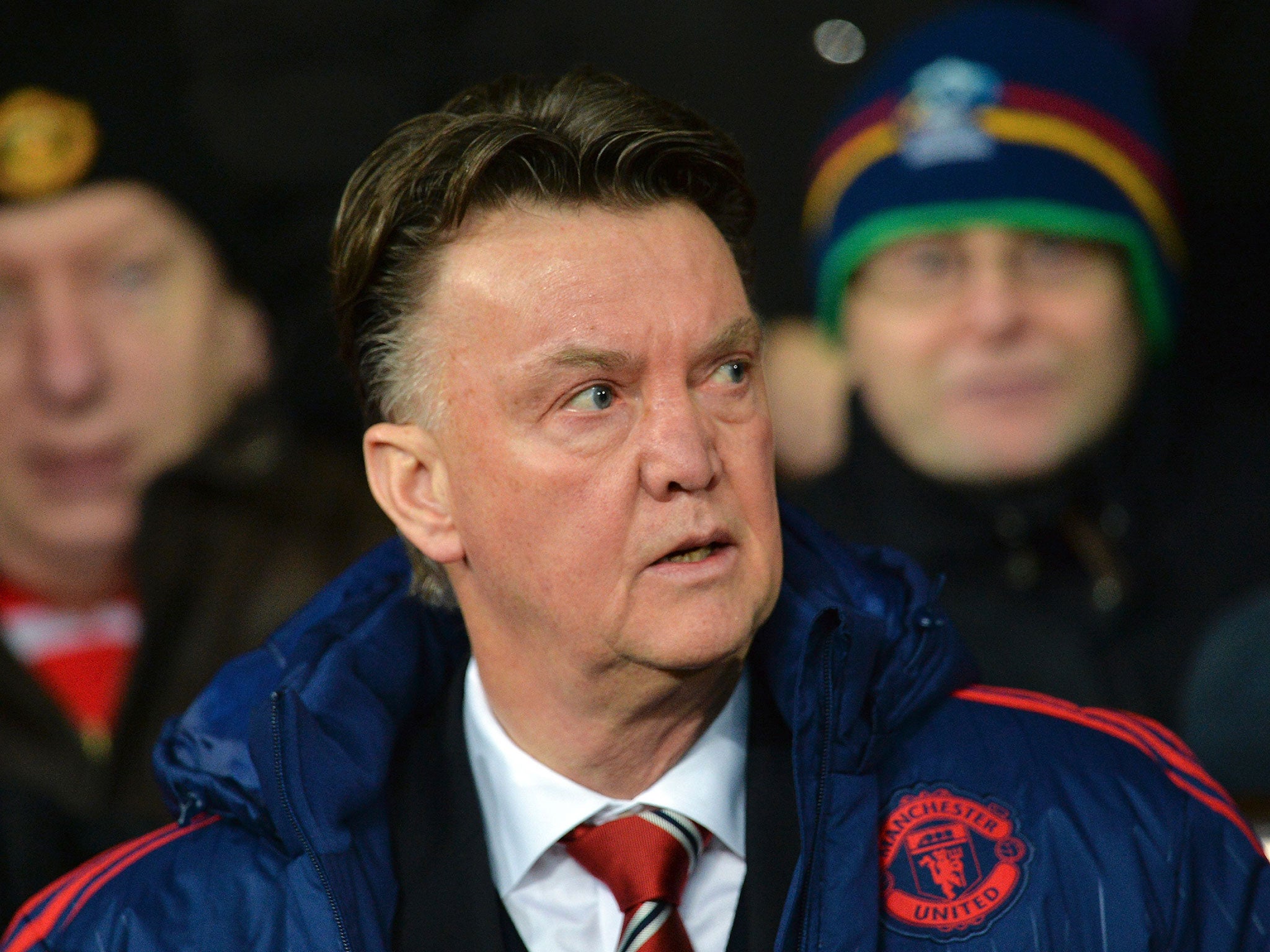 Louis van Gaal at Old Trafford for Manchester United's win over Stoke
