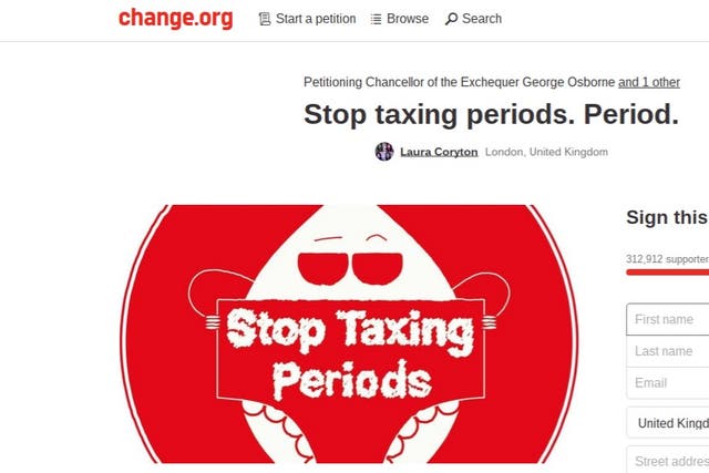A call to end the controversial 'tampon tax' has, so far, gathered more than 300,000 signatures after a young student took action from her bedroom two years ago
