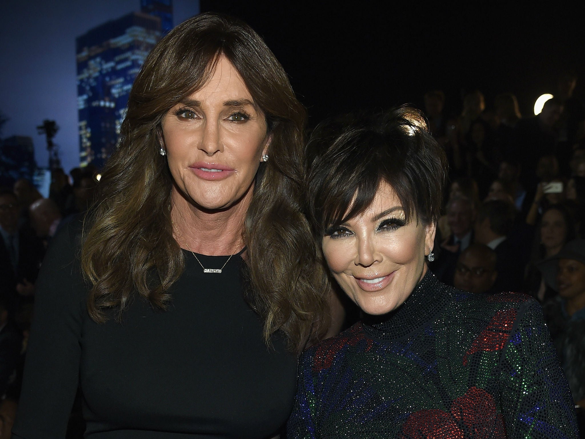 Caitlyn and Kris Jenner in November 2015 at the Victoria's Secret Show