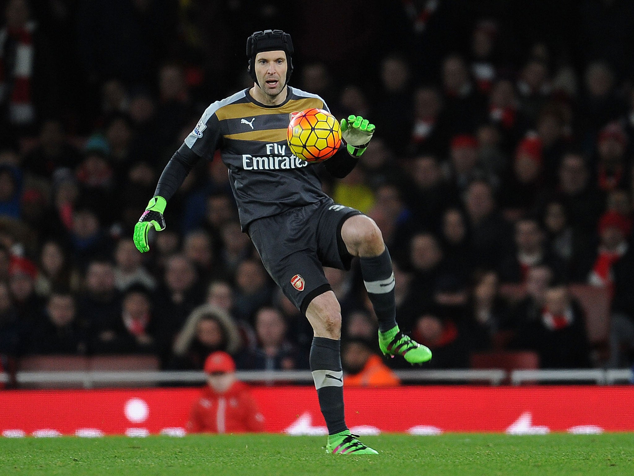 Arsenal goalkeeper Petr Cech in action during the 0-0 draw with Southampton