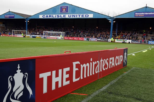 A view of Carlisle United's Brunton Park during the FA Cup defeat by Everton