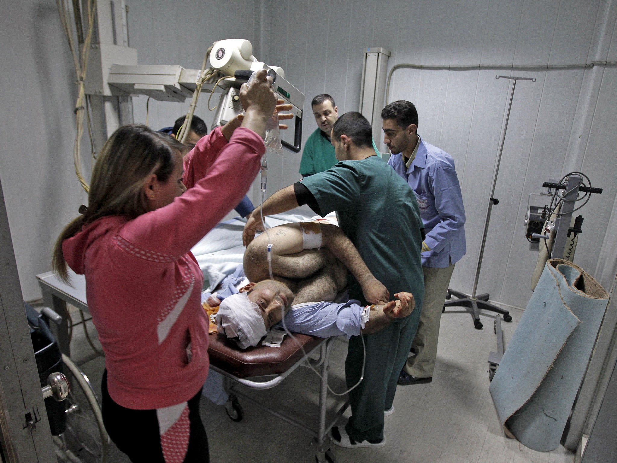 Ahmad worked at a hospital in the ravaged city of Homs. File photo