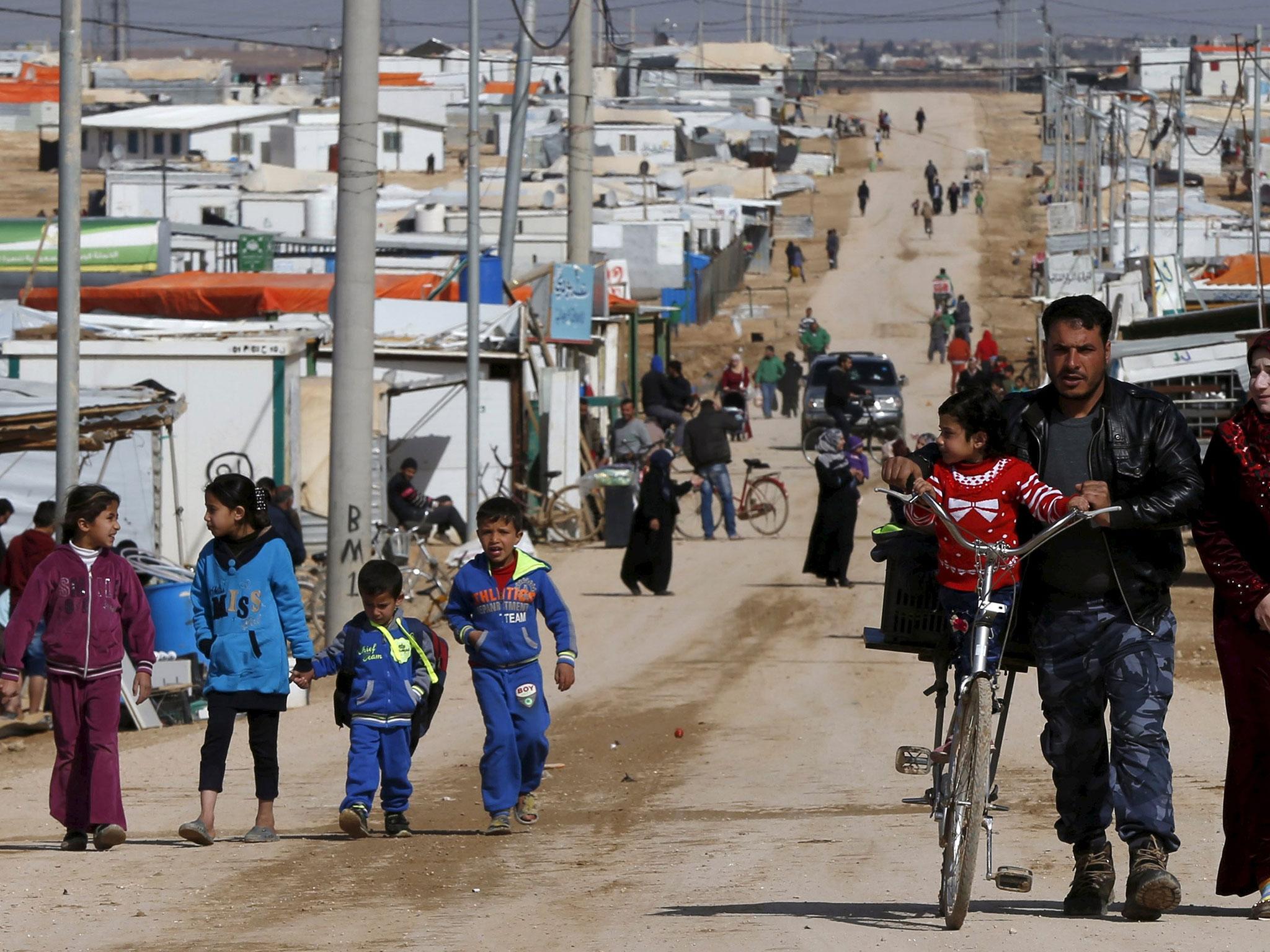 Nearly 80,000 refugees are living at the Al Zaatari refugee camp in Jordan