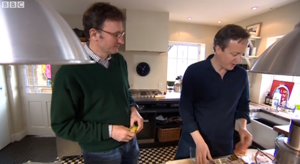 David Cameron in his country kitchen, interviewed by James Landale for the BBC, 23 March 2015