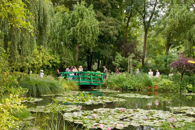 The lily pond in Monet's garden, in Giverny, Normandy