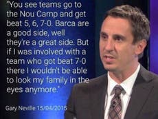 Unfortunately, that Gary Neville quote about Barcelona is rubbish