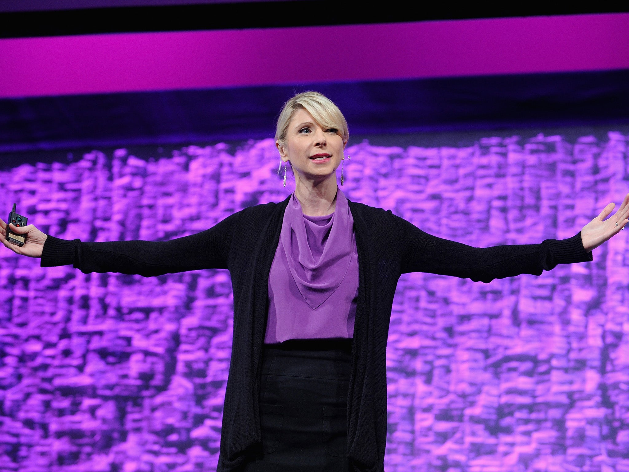 Amy Cuddy speaks onstage during Cosmopolitan Magazine's Fun Fearless Life Conference