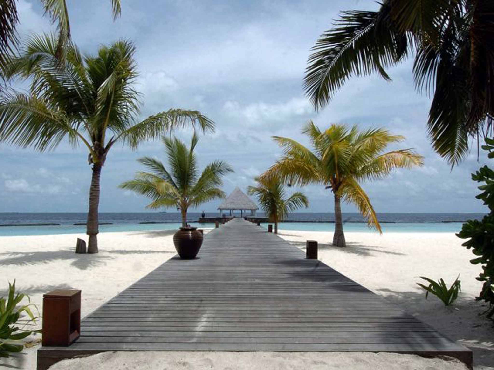 Island escape: Sally honeymooned in the Maldives