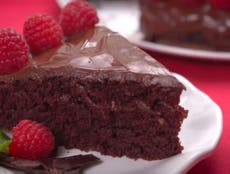 The chocolate cake that can be made without eggs, milk or butter
