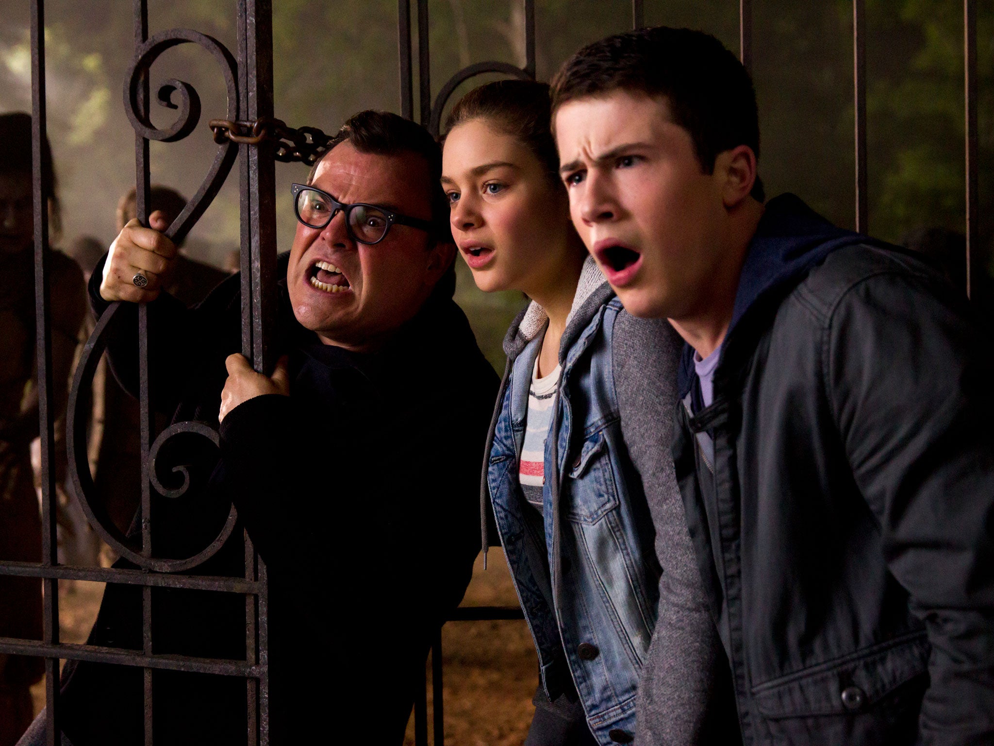 Jack Black, Odeya Rush and Dylan Minnette star in Columbia Pictures' 'Goosebumps'