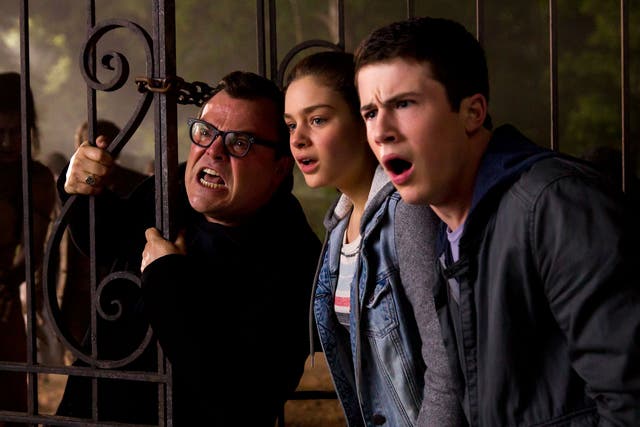 Jack Black, Odeya Rush and Dylan Minnette star in Columbia Pictures' 'Goosebumps'