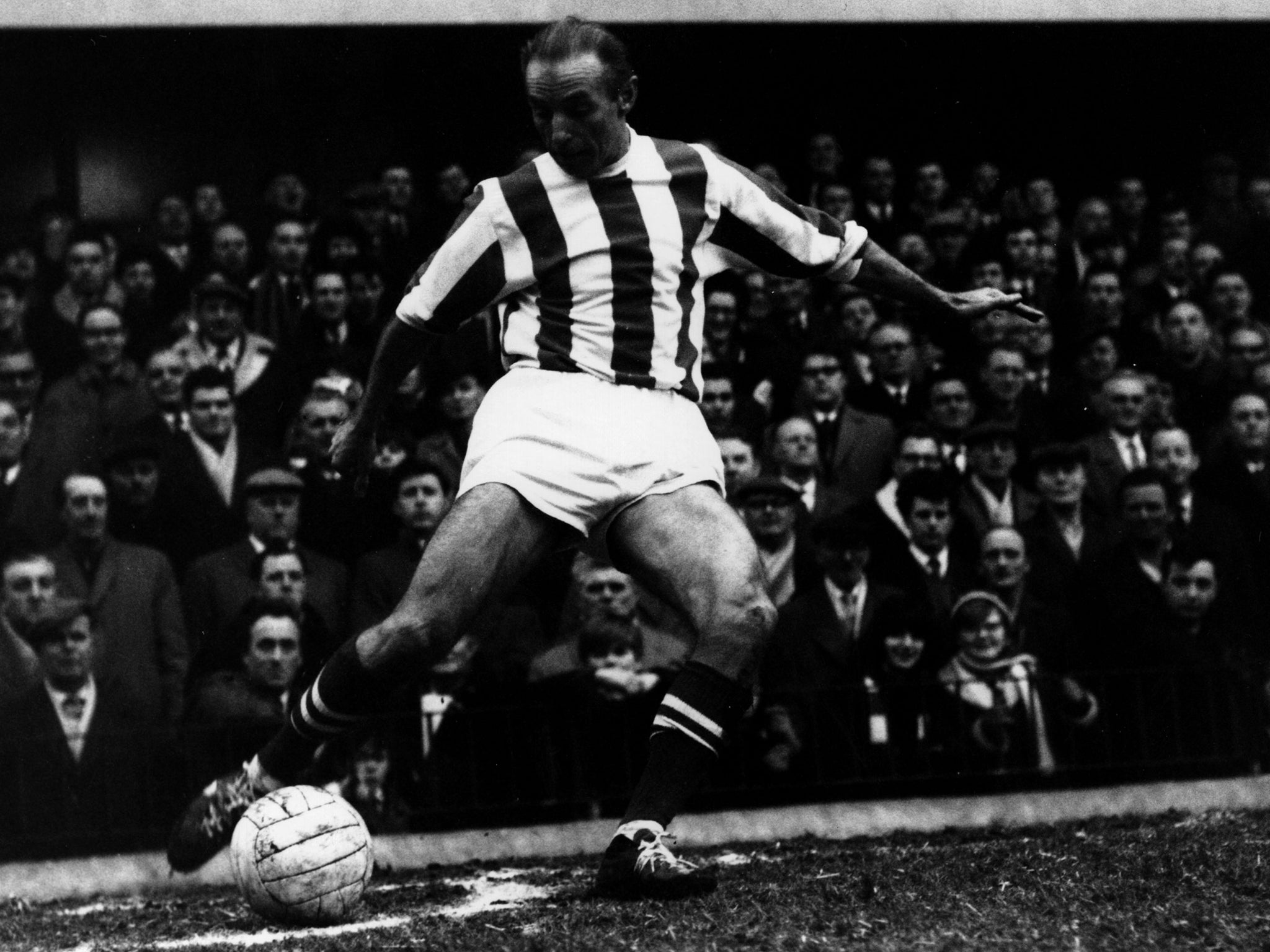 &#13;
Stanley Matthews was 50 when he played for Stoke in the First Division in 1965&#13;