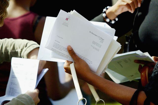 Pupils from St Dunstans College open their A-level exams results