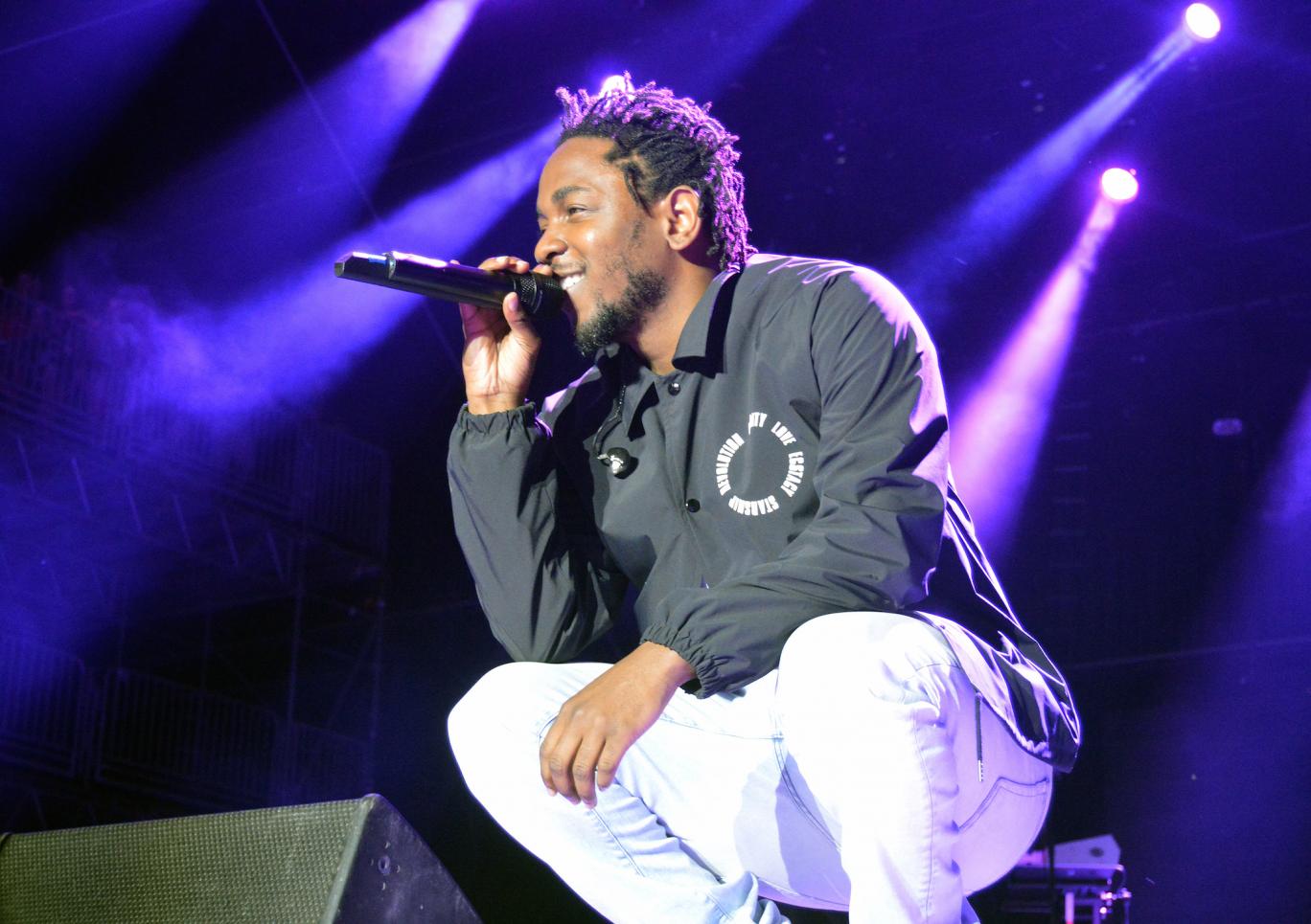Kendrick performs at Bonnaroo Music and Arts Festival in 2015.
