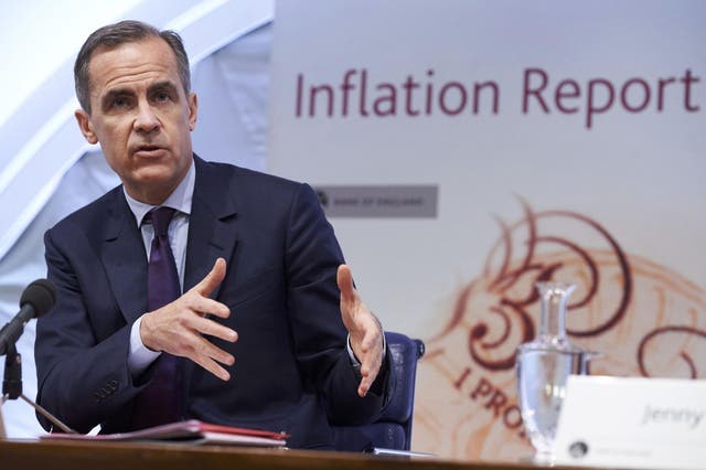 Bank of England Governor Mark Carney warned that there could be deflation ahead