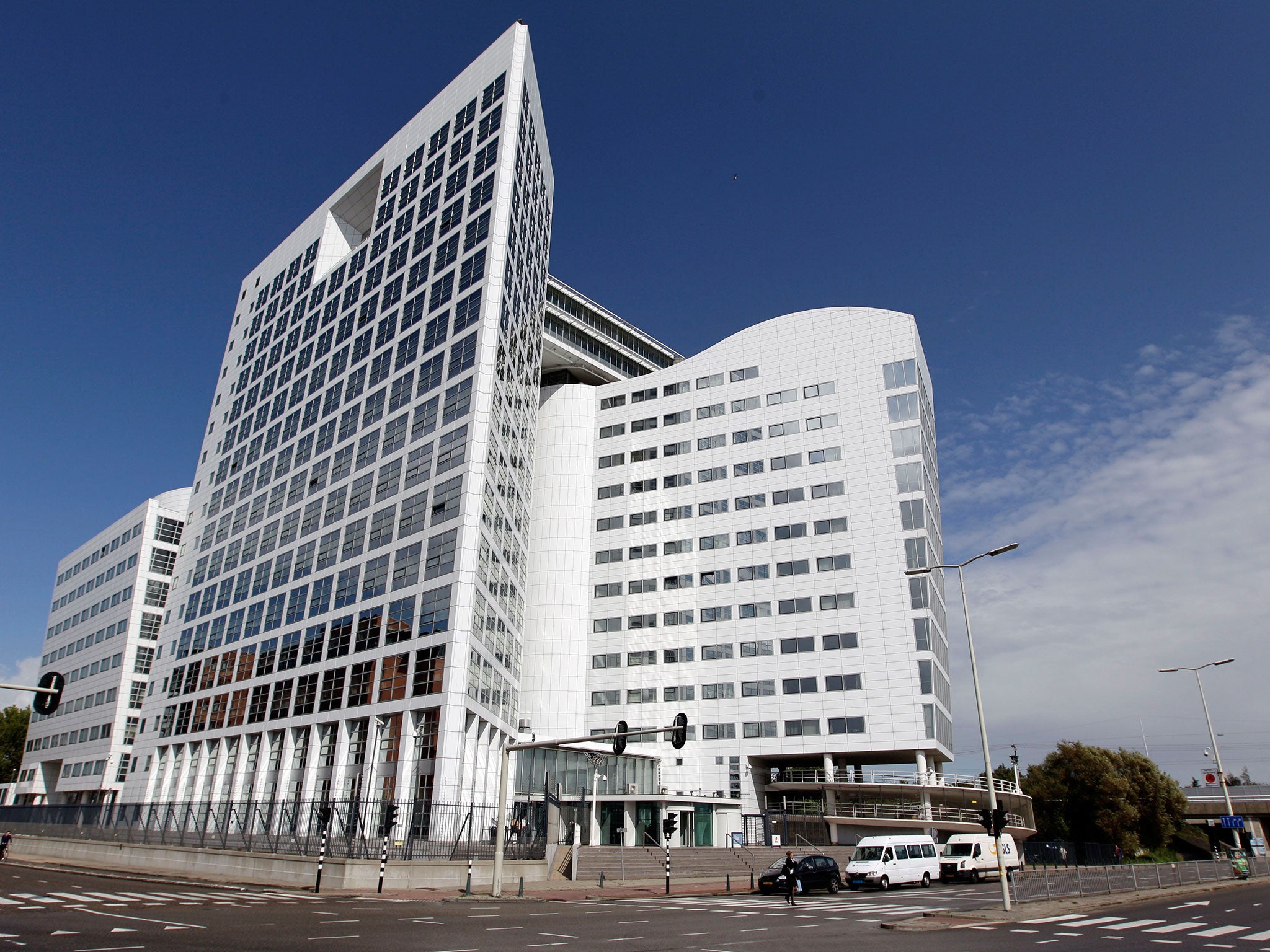 The International Criminal Court's building (ICC) in The Hague