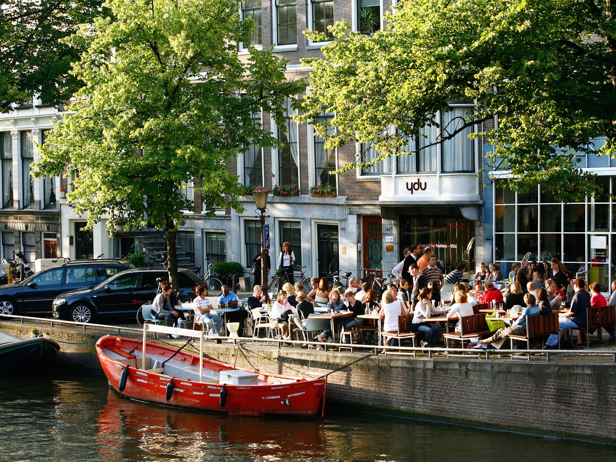 On the waterfront: Canal life in Amsterdam (Alamy)