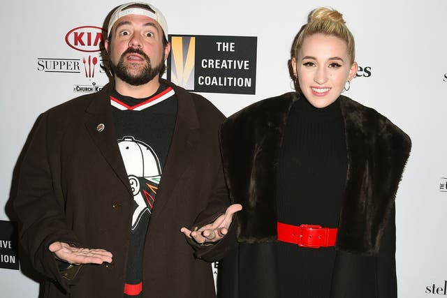 Kevin Smith and daughter Harley Quinn Smith