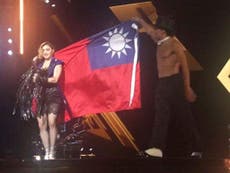 Madonna sparks controversy with Taiwan performance 