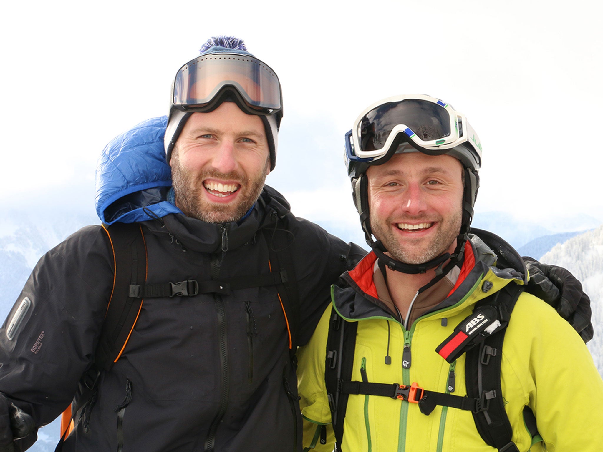 Simon and Patrick on their most recent trip to Verbier