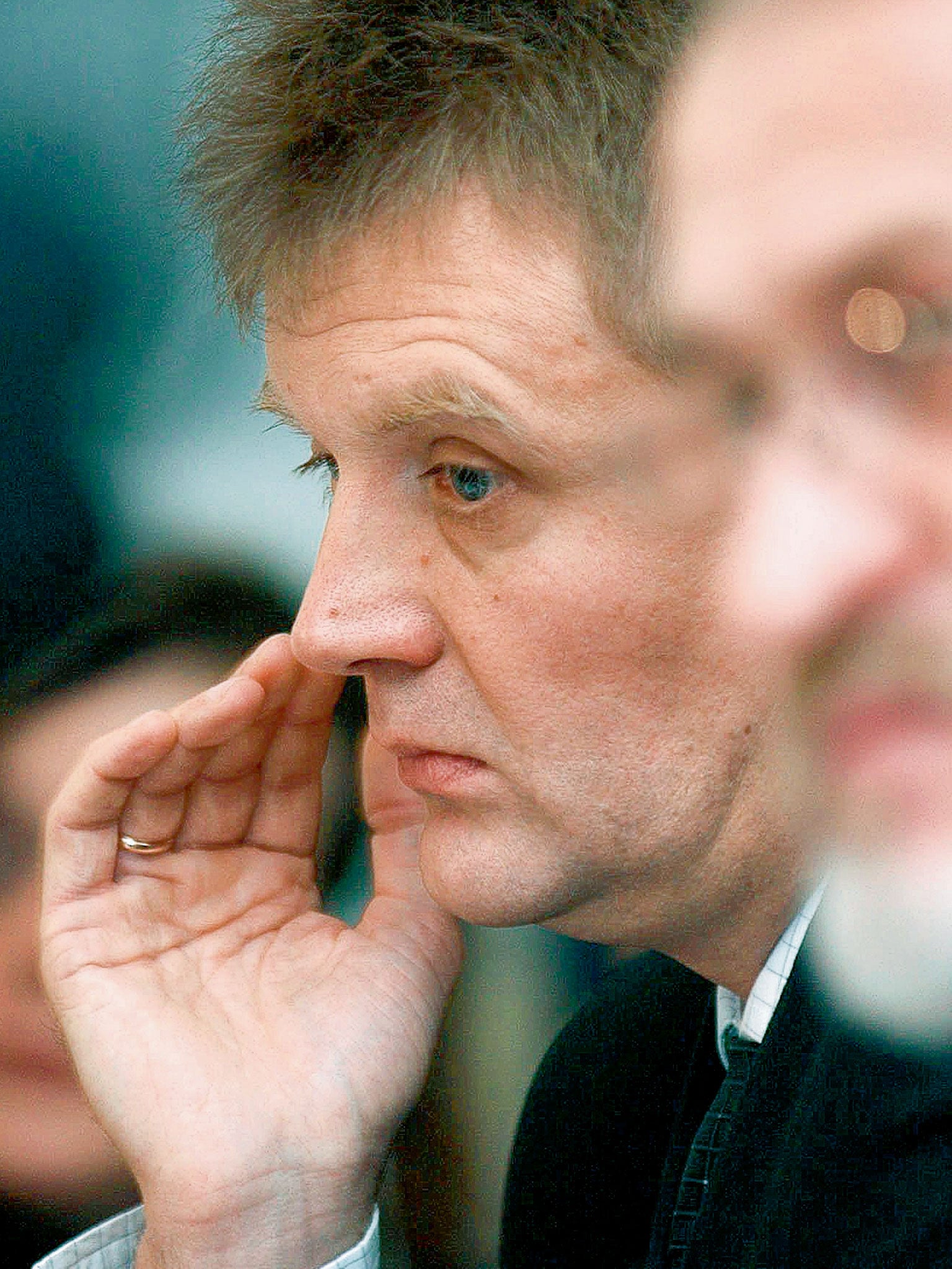Litvinenko at a press conference in London in 2004 when he was involved in efforts to try to resolve the conflict in Chechnya (Getty)