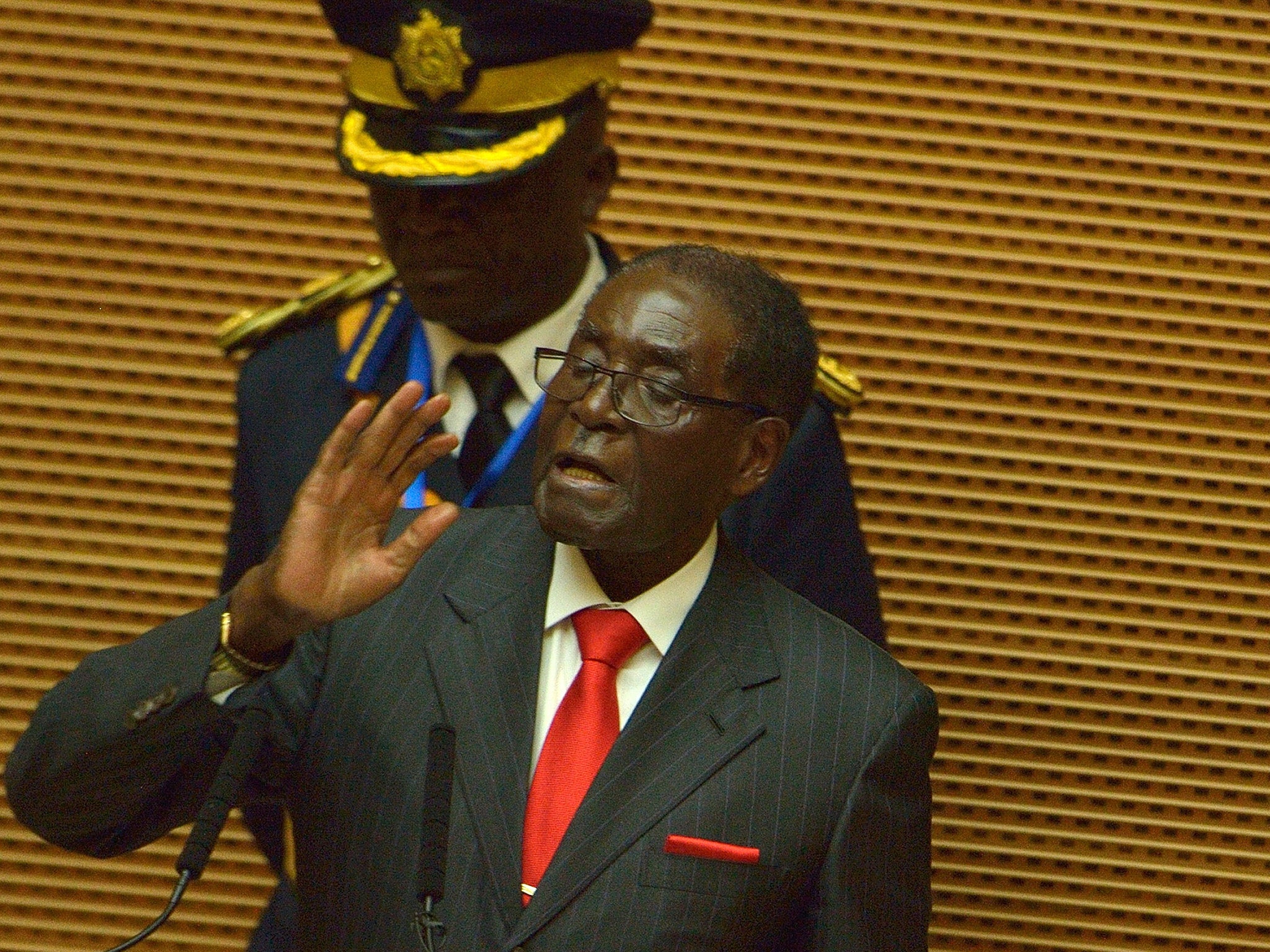 President Robert Mugabe declared a state of disaster to get more food aid from donors