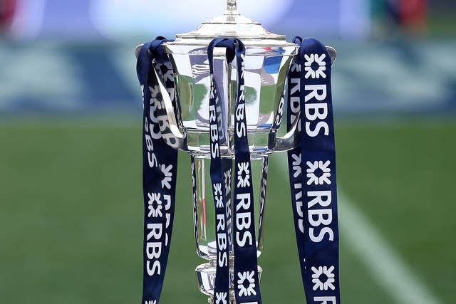The RBS Six Nations trophy during the RBS Six Nations