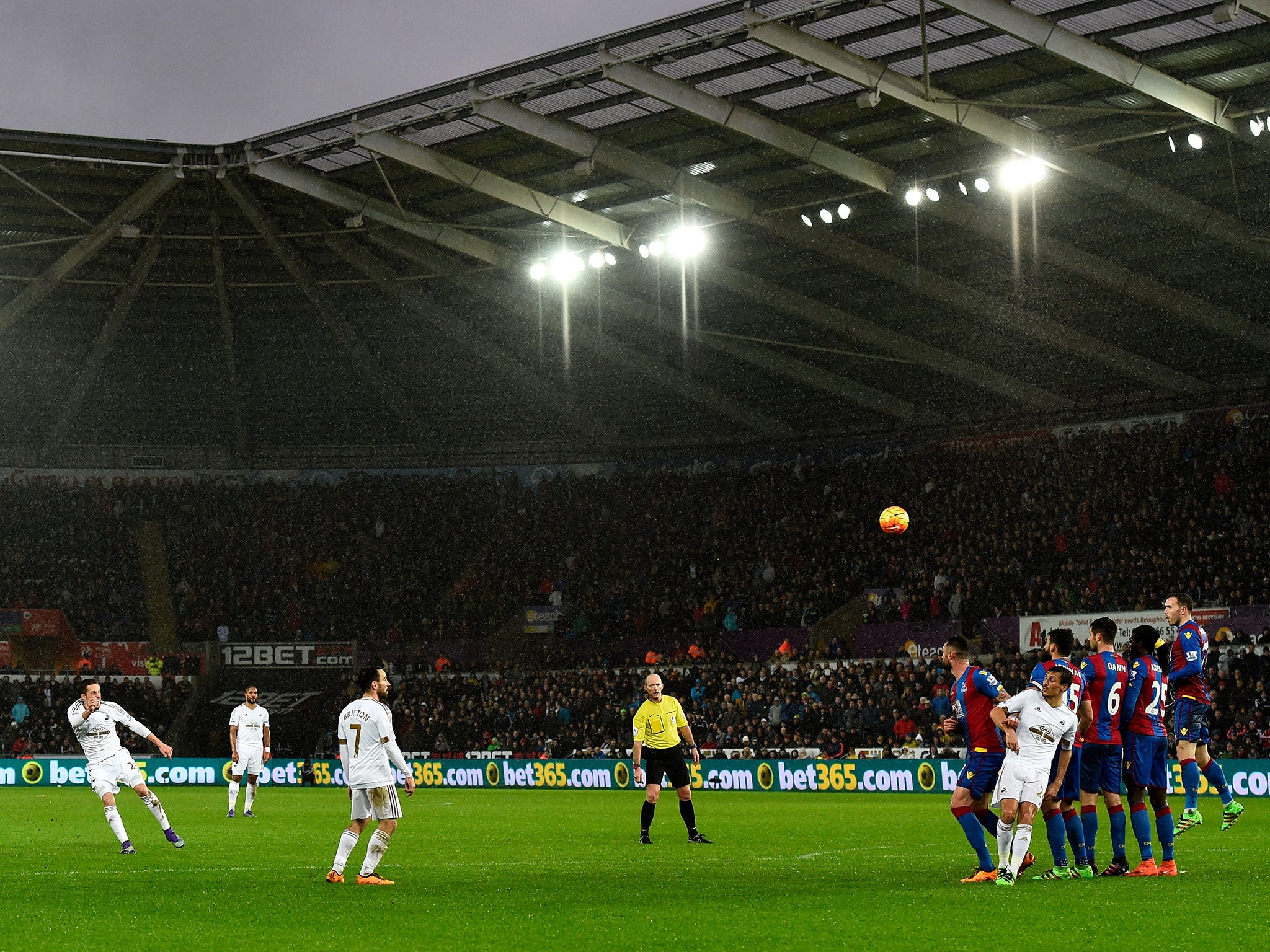 &#13;
Gylfi Sigurdsson opened the scoring with a brilliant free-kick&#13;