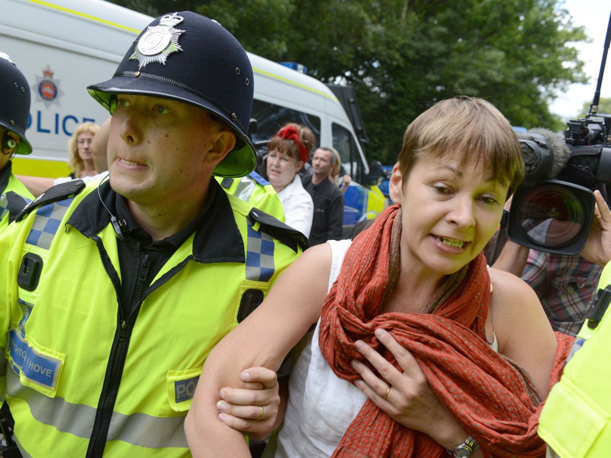 Caroline Lucas MP was arrested at an anti-fracking protest, and cleared