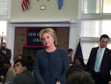 Hillary Clinton makes emotional appeal for student support 