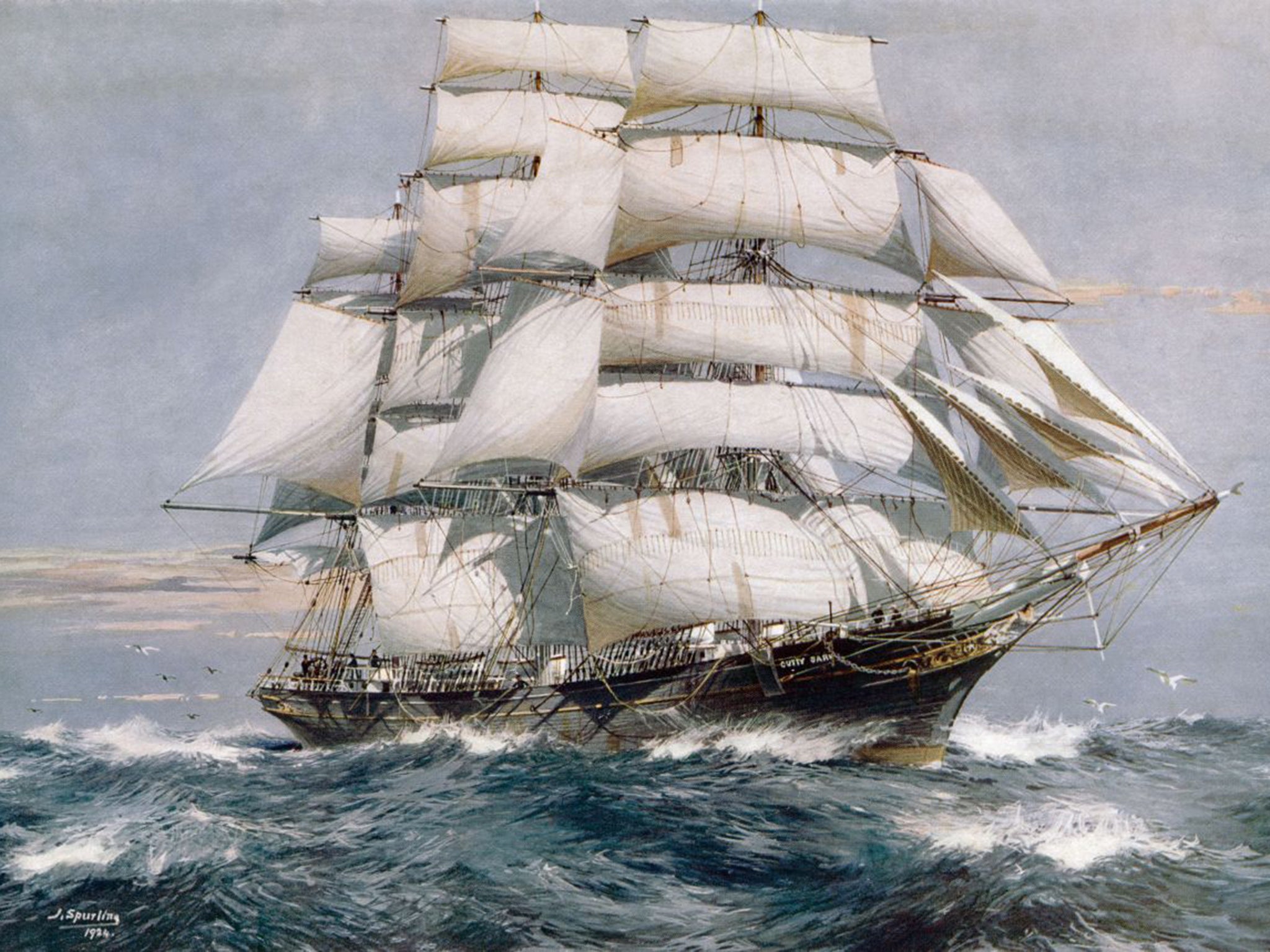 The Cutty Sark was one of the last tea clippers to be built, and one of the fastest
