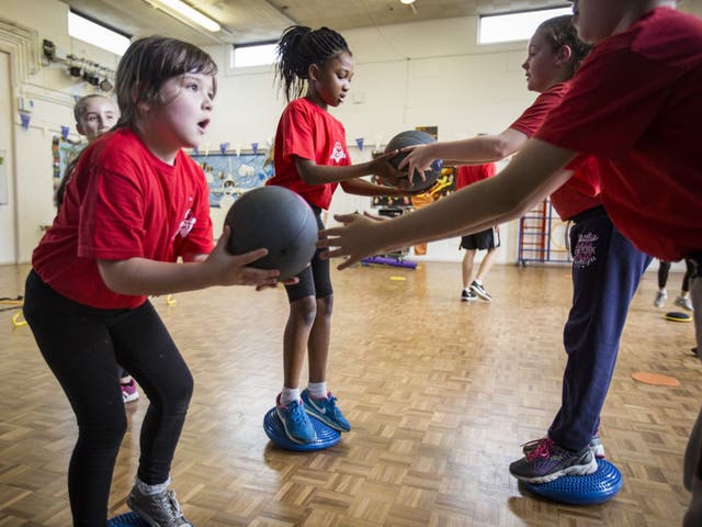 Children at Lings Primary School, Northampton, enrolled on the Active Crew programme