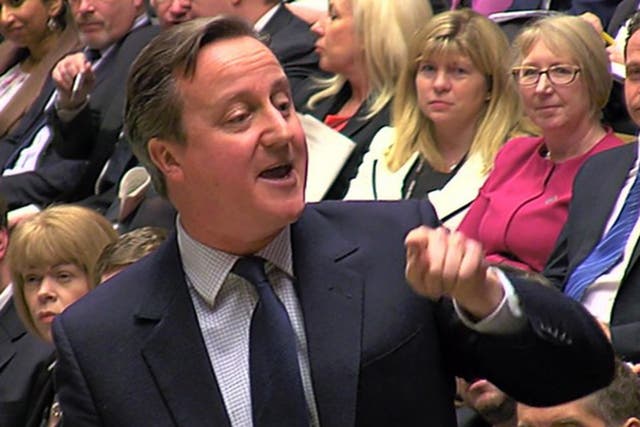David Cameron's performance at PMQs on 27 January, in which he spoke of Jeremy Corbyn visiting "a bunch of migrants"