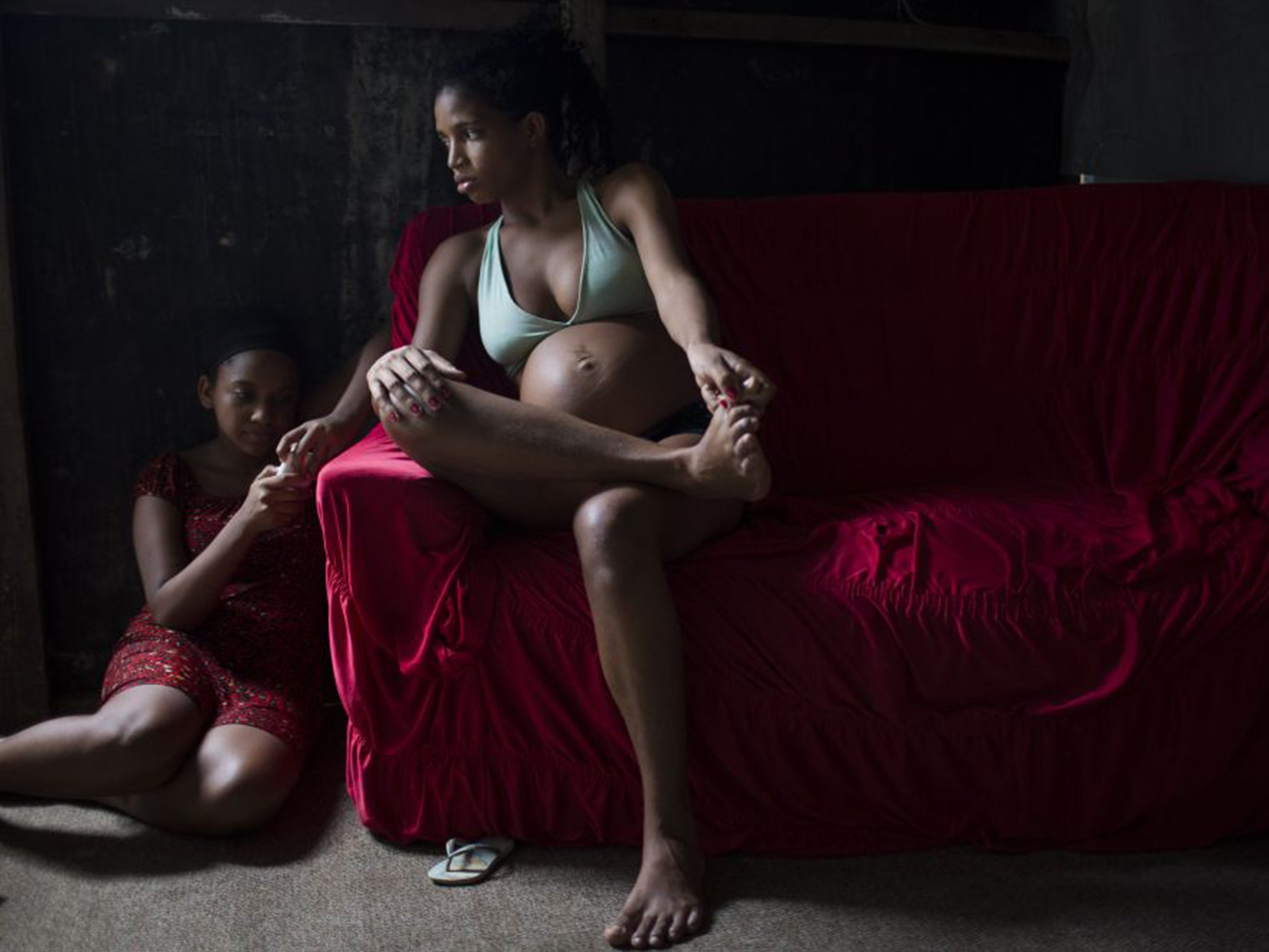Many pregnant women in Brazil are forced to remain indoors as they cannot afford mosquito repellent