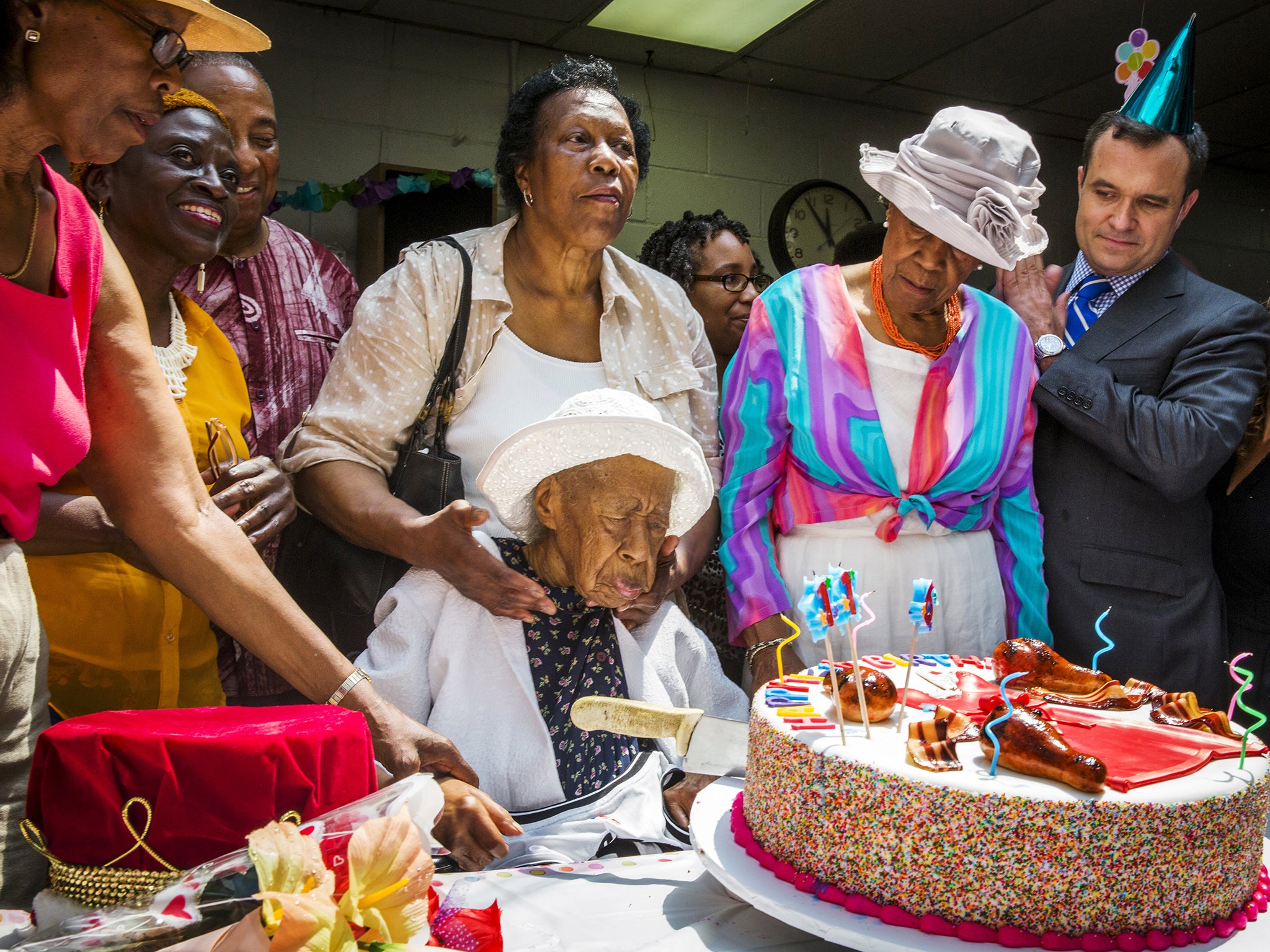 Susannah Mushatt Jones, the oldest living woman, celebrates her birthday