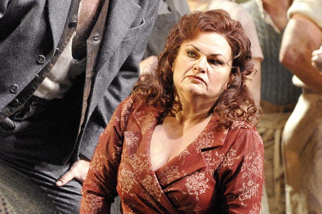 Soprano Susan Bullock, here seen playing Katerina Ismailova in Lady McBeth of Mtsensk, feared the heart of the company could be 'ripped out' by the proposed plans