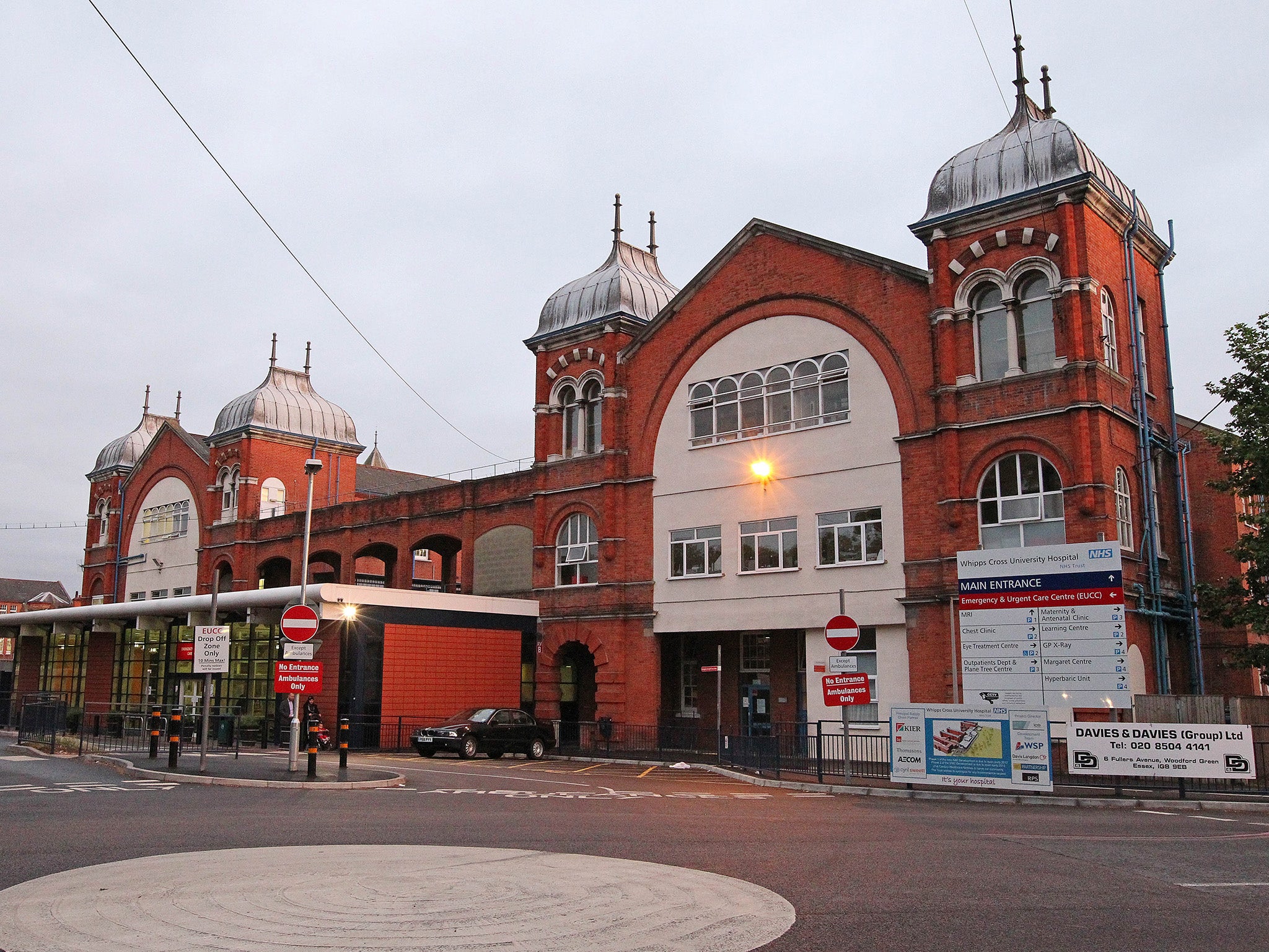 Whipps Cross Hospital in east London which is run by Barts Health NHS Trust