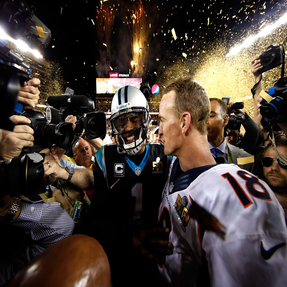 Peyton Manning's Broncos to face Newton's Panthers in Super Bowl