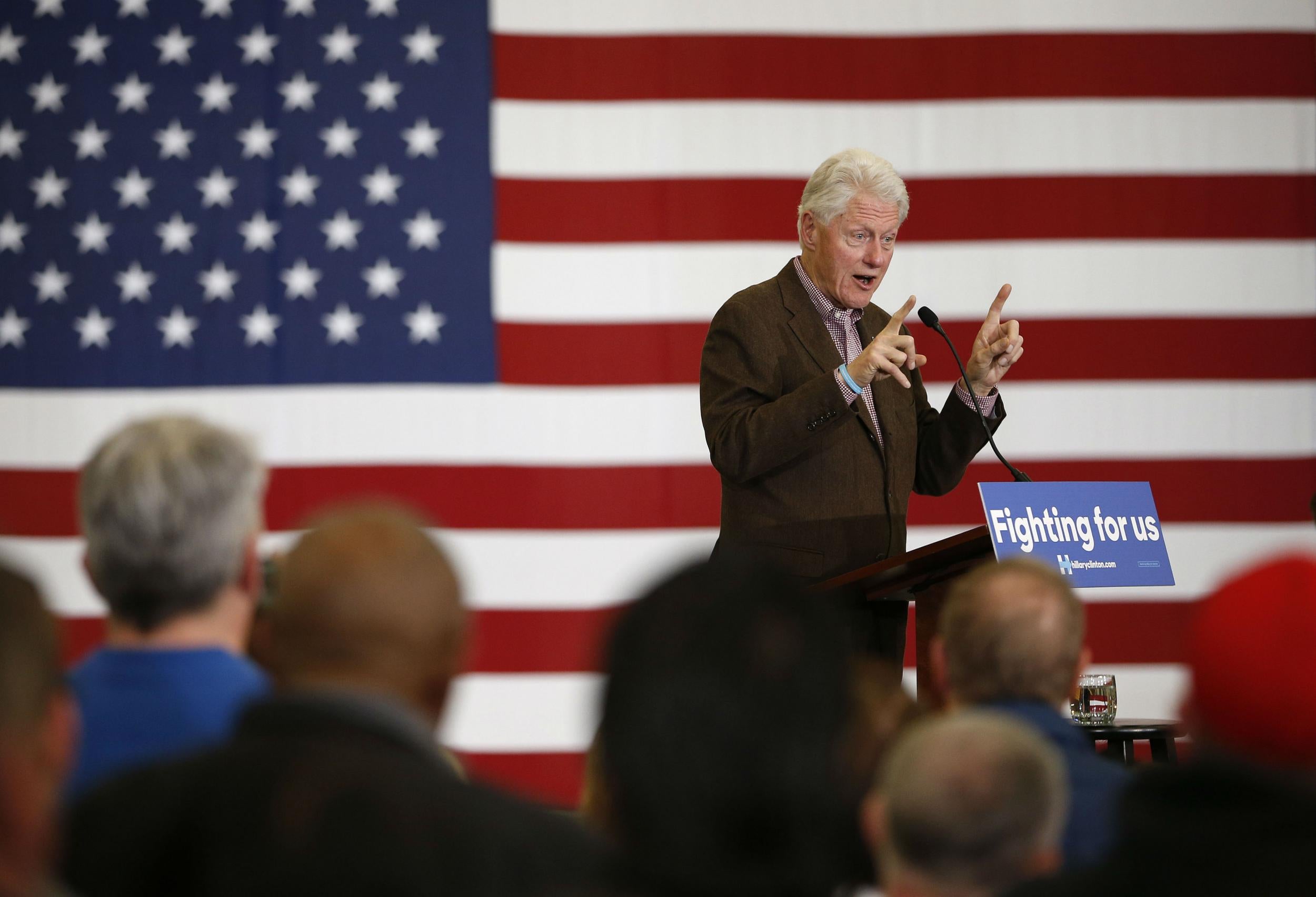 Bill Clinton launched a stinging attack on Bernie Sanders