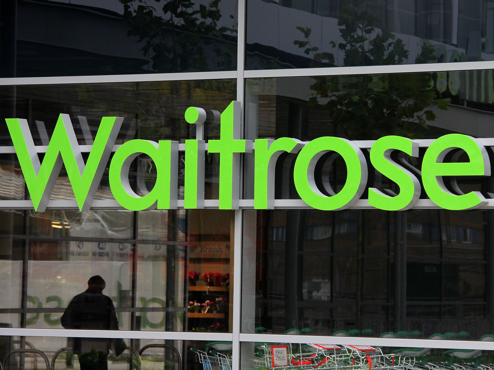 Waitrose sales were up 2.8 per cent in the Christmas period