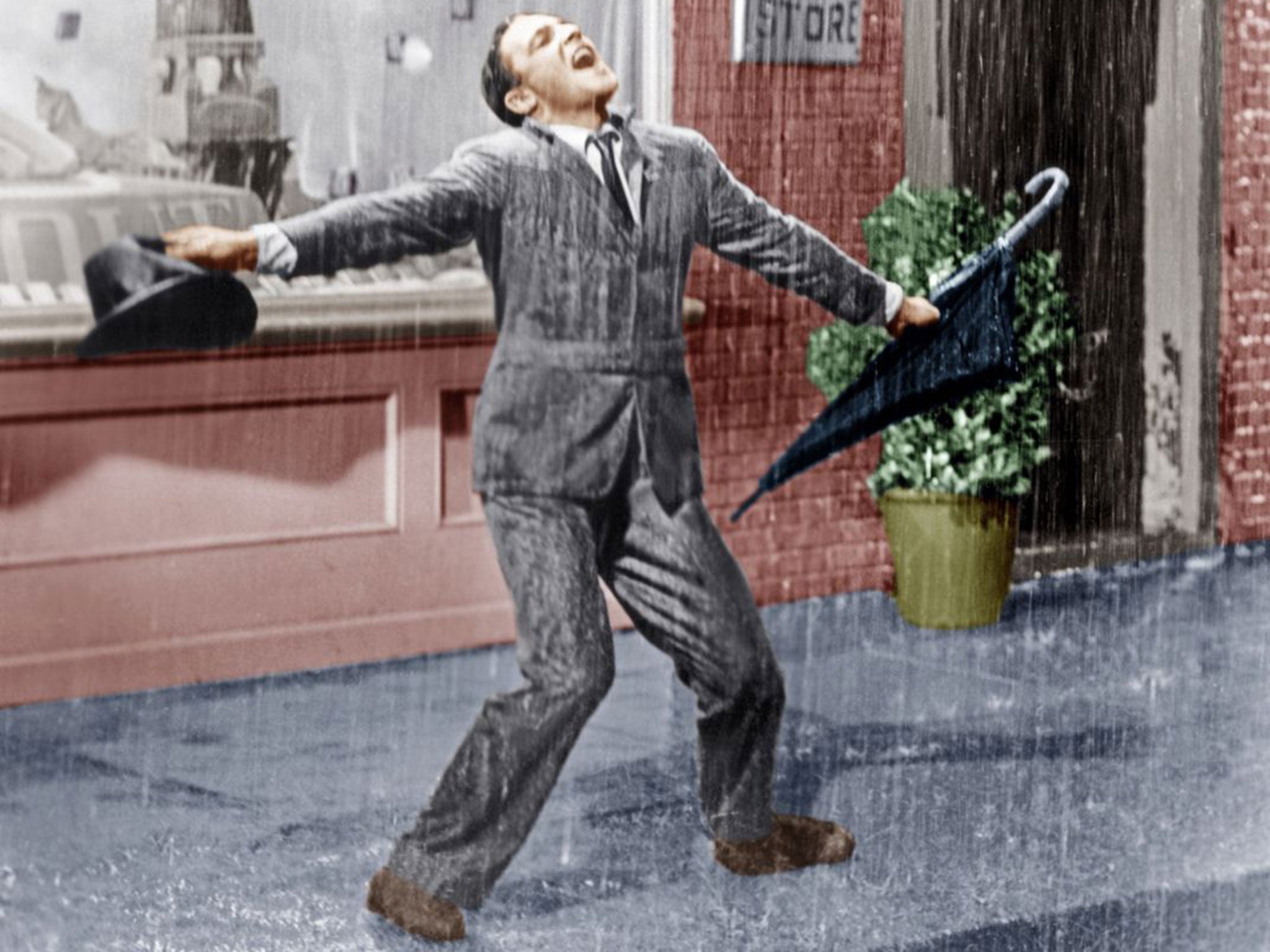 Stoical Gene Kelly: taking pleasure from the rain