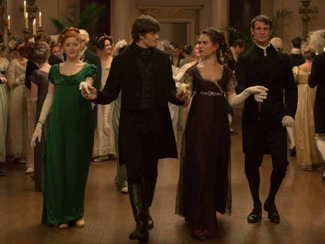 Ever charming: Sam Riley (second left) thinks Jane Austen would have loved this version