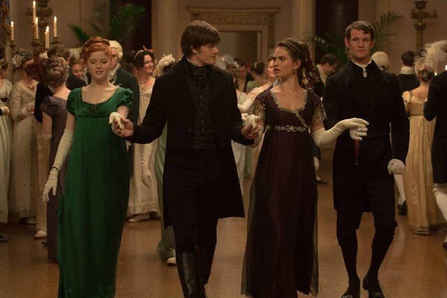 Ever charming: Sam Riley (second left) thinks Jane Austen would have loved this version